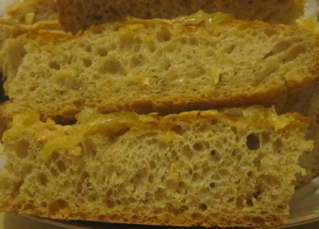 Patata de focaccia amb ceba