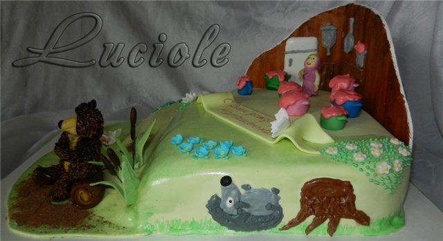 Cakes based on the cartoon Masha and the Bear