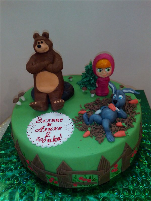 Torte basate sul cartone animato Masha e Orso