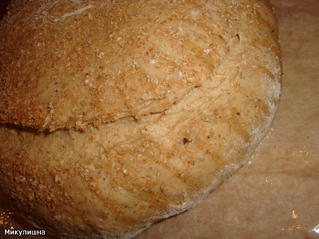 Pane di grano su mosto di segale kvas e pasta matura