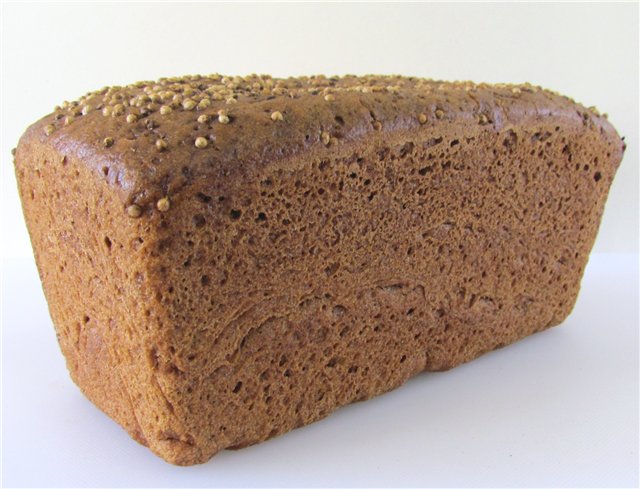 Brewed coriander bread (oven)