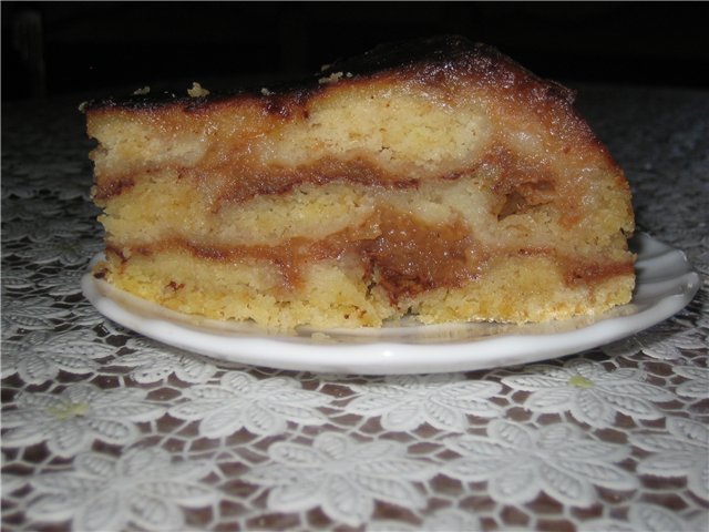 Tarta de manzana seca