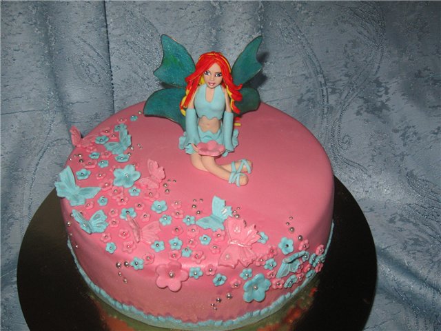 Torte con fate basate sul cartone animato Winx e altri