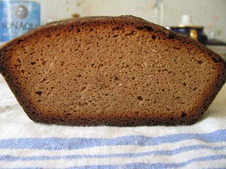 Pane di segale a lievitazione naturale.