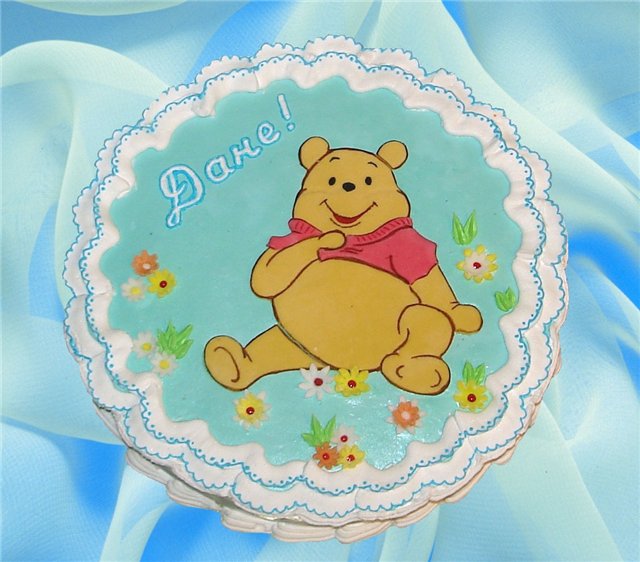 Torte basate sul cartone animato Winnie the Pooh e tutto, tutto, tutto