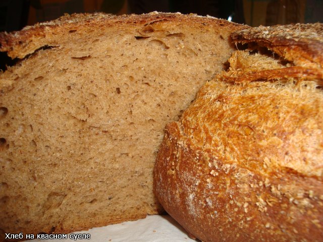 Pane di grano su pasta matura (autolievitazione)