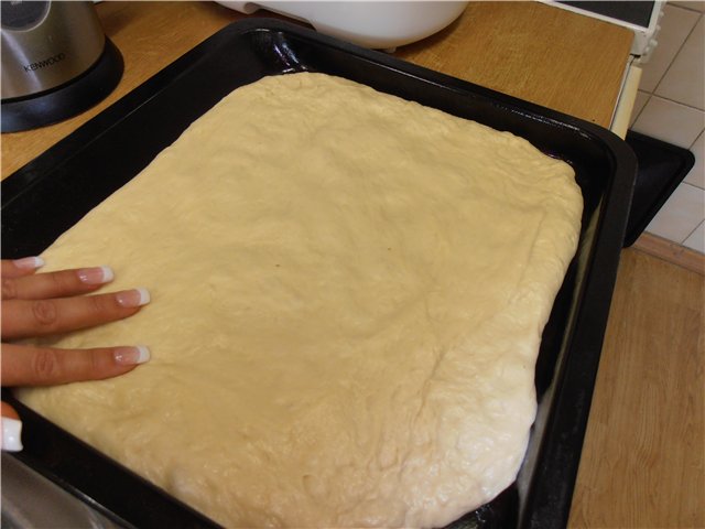 Pastel de ciruelas en streusel