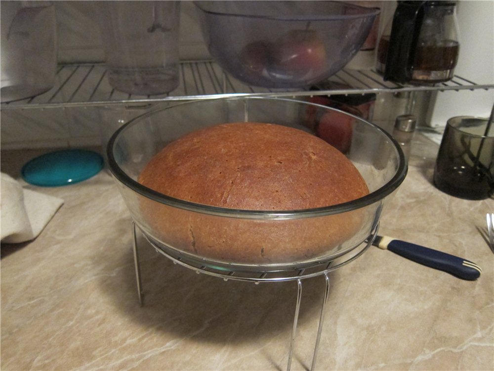 Pane di segale al 100% con lievito naturale di kefir di segale al forno