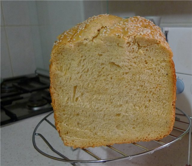 Pane italiano in una macchina per il pane