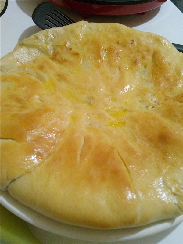 Ossetian pie in princess pizza maker