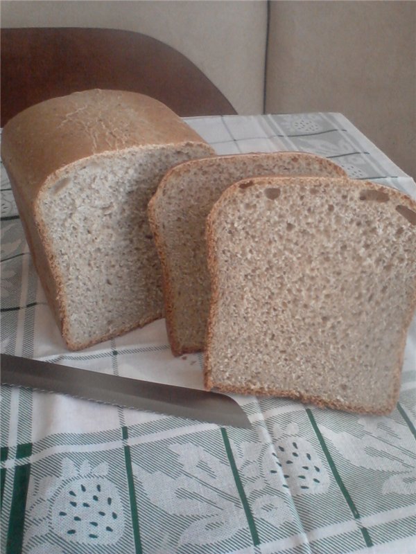 Pane con farina di prima e seconda scelta