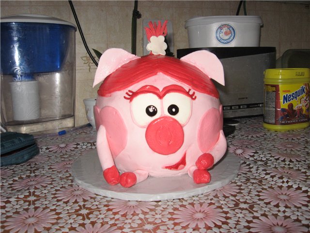 Cakes based on the cartoon Smeshariki