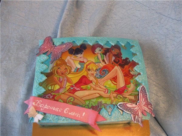 Torte con fate basate sul cartone animato Winx e altri