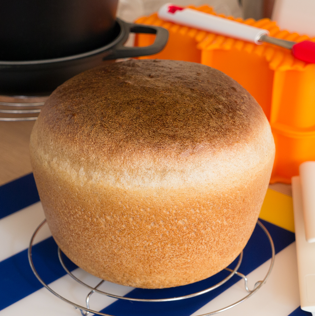 Pan de trigo con masa madre de centeno