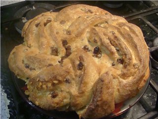 Christmas wreath na si Angelica mula sa magkakapatid na Simili (Torta "Angelica" di Sorelle Simili)