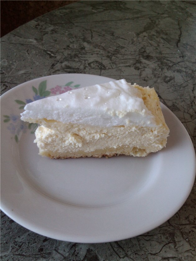 Torta di ricotta con meringa Angel's Tears (Multicooker Brand 37501)