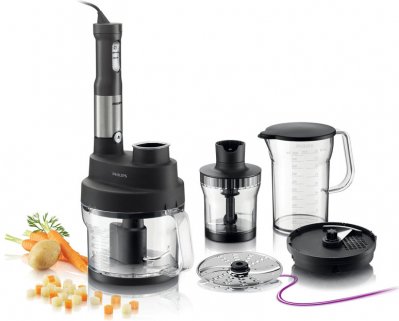 Ang Blender Philips HR 1659/90 ay pinuputol sa mga cube (kalamangan at kahinaan)