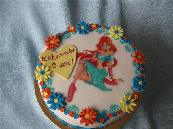 Torte con fate basate sul cartone animato Winx e altri