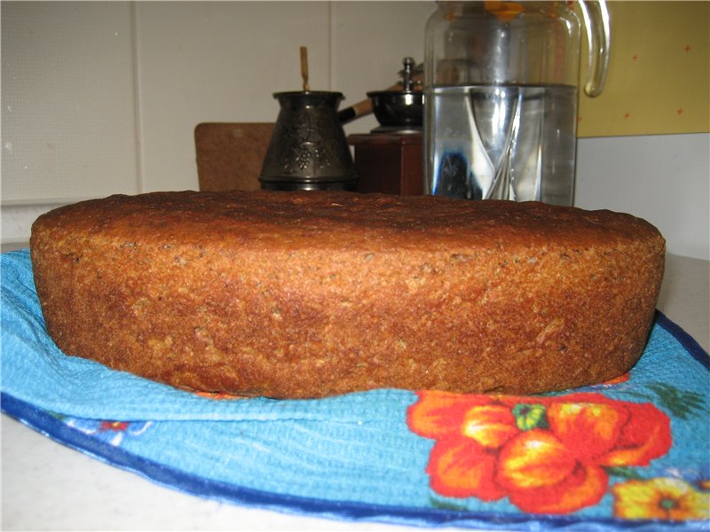 Sourdough rye bread in a bread maker