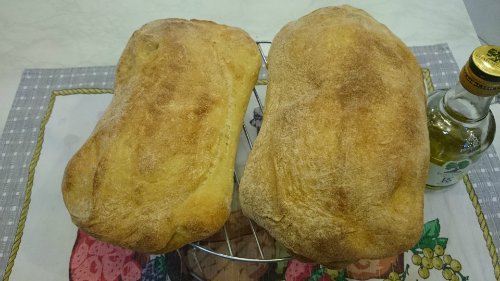 Chiabatta ในเตาอบ