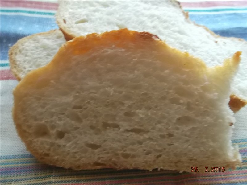 Panino fatto in casa in una casseruola nel forno