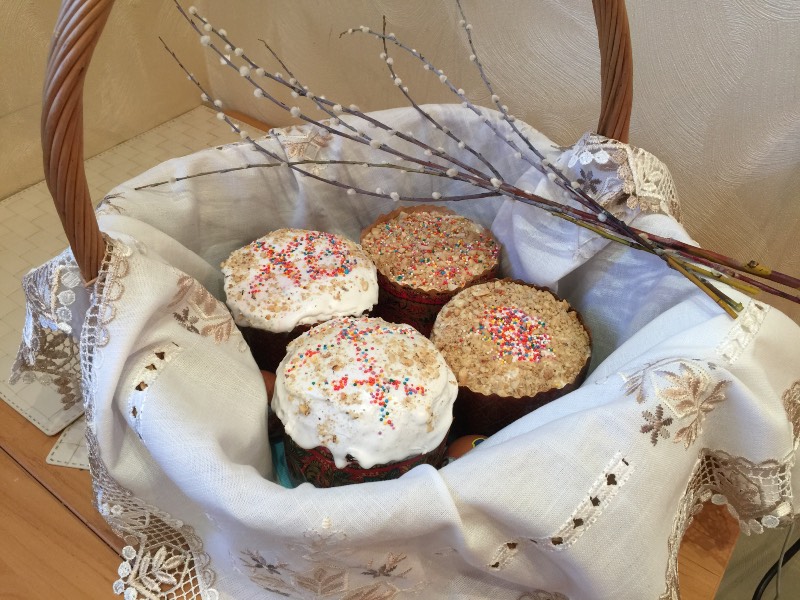 Kulich con Myasoedovskaya en el horno (clase magistral)