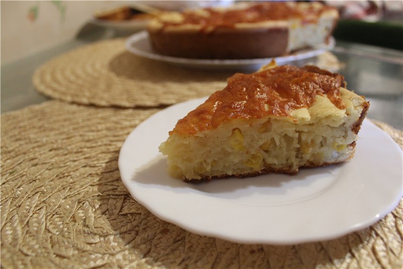 Pastel de maíz con queso feta Casi mexicano