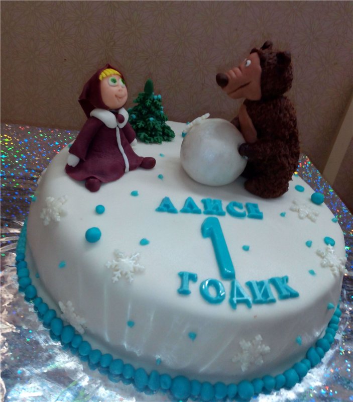 Torte basate sul cartone animato Masha e Orso