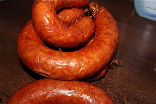 Sausage at home