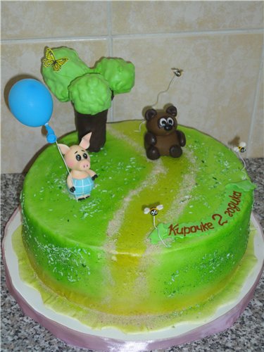 Torte basate sul cartone animato Winnie the Pooh e tutto, tutto, tutto