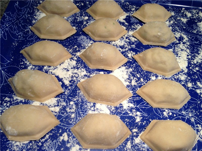 Dumplings en dumplingsvorm