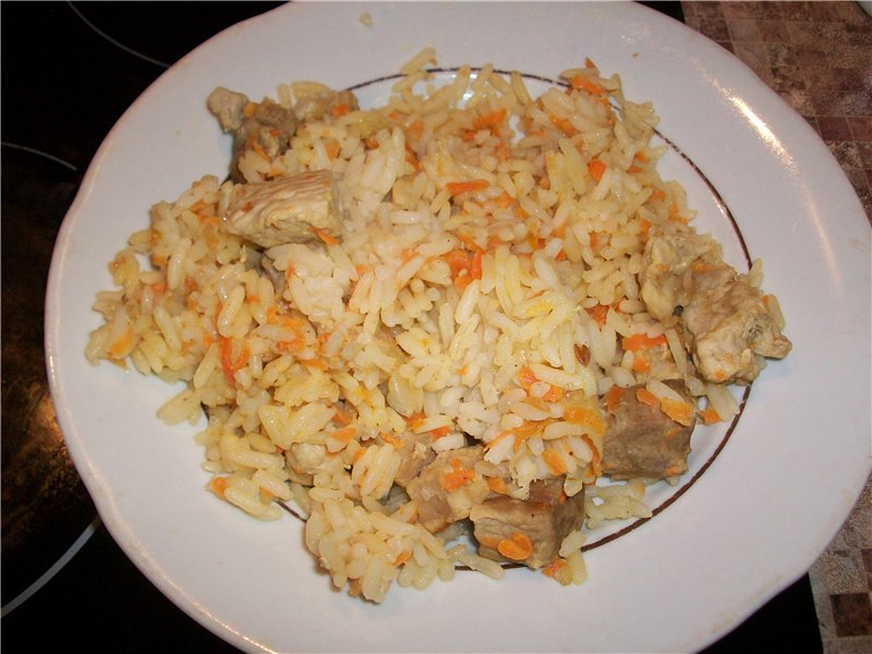 Pilaf in a multicooker Bork U700