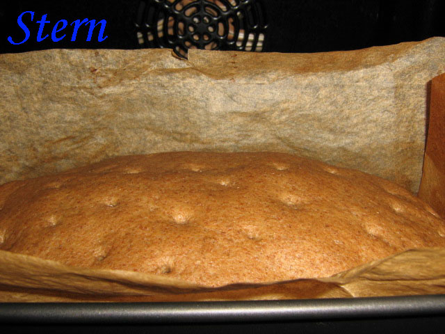 Rye-wheat bread 100% whole grain cold dough (oven)