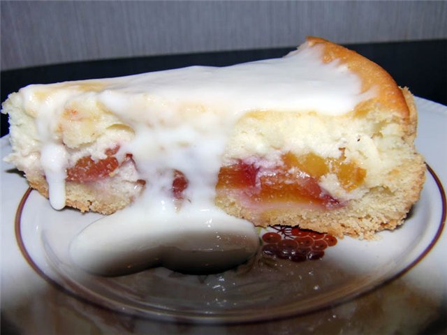 Pastel con relleno de cuajada