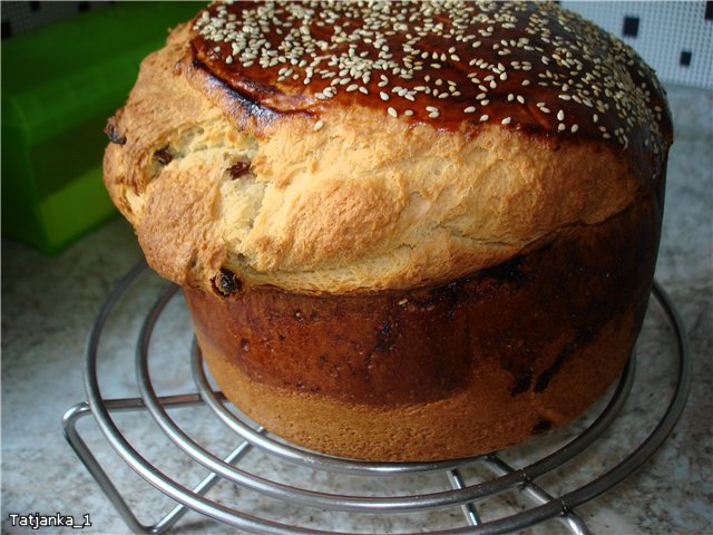 Kulich med Myasoedovskaya i ovnen (mesterklasse)