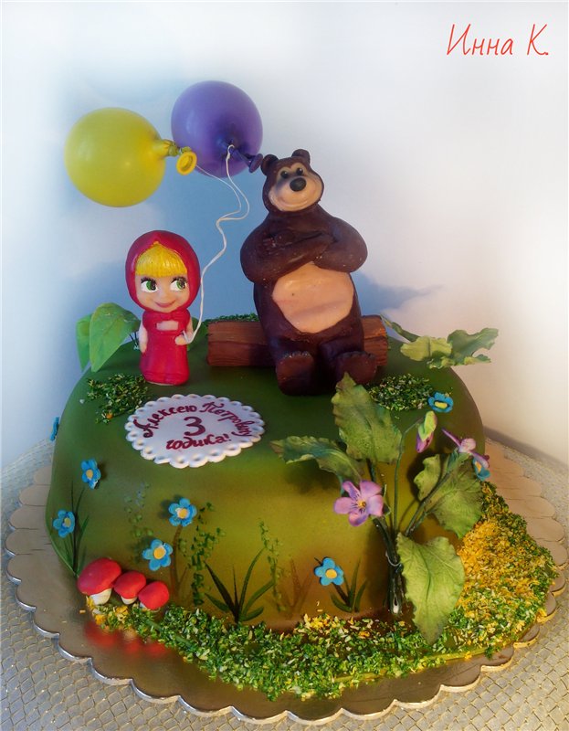 Torte basate sul cartone animato Masha e Orso