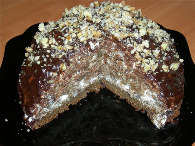 Torta negro in schiuma