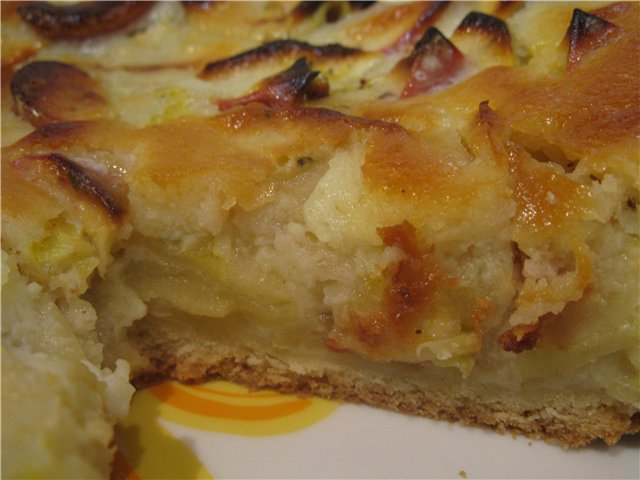 Pastel de manzana delicado