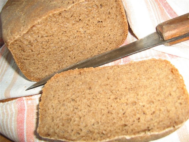 Sourdough rye bread in a bread maker