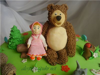 Pastissos basats en la caricatura Masha and the Bear