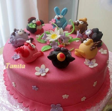 Cakes based on the cartoon Smeshariki