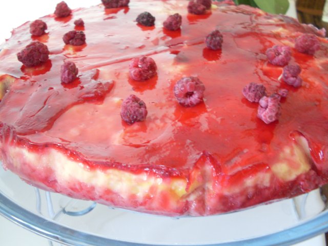 Pastel con relleno de cuajada