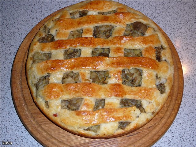 Torta di pasta di ricotta con zucchine