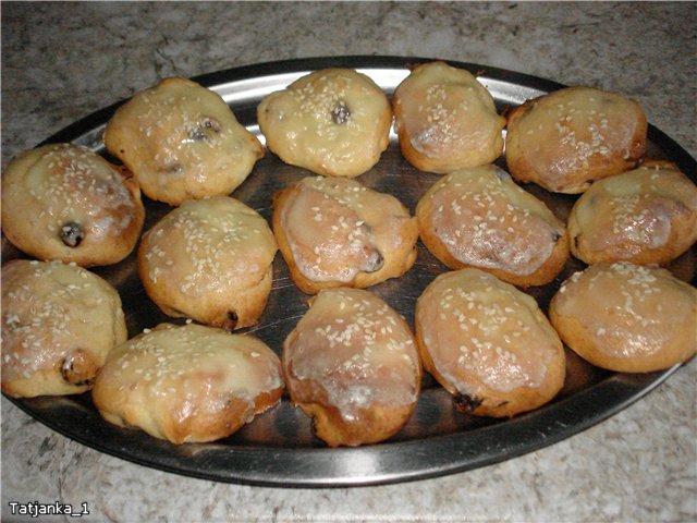 Tartas de queso en el horno