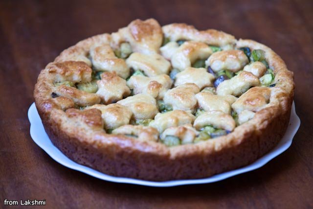 Torta di pasta di ricotta con zucchine