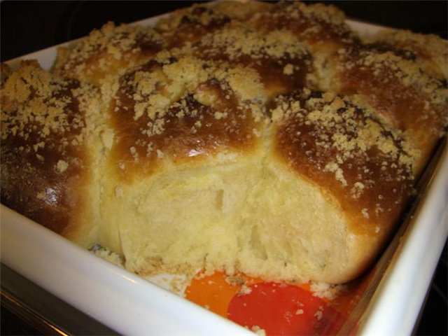 High-calorie buns (GOST recipe in a bread machine)