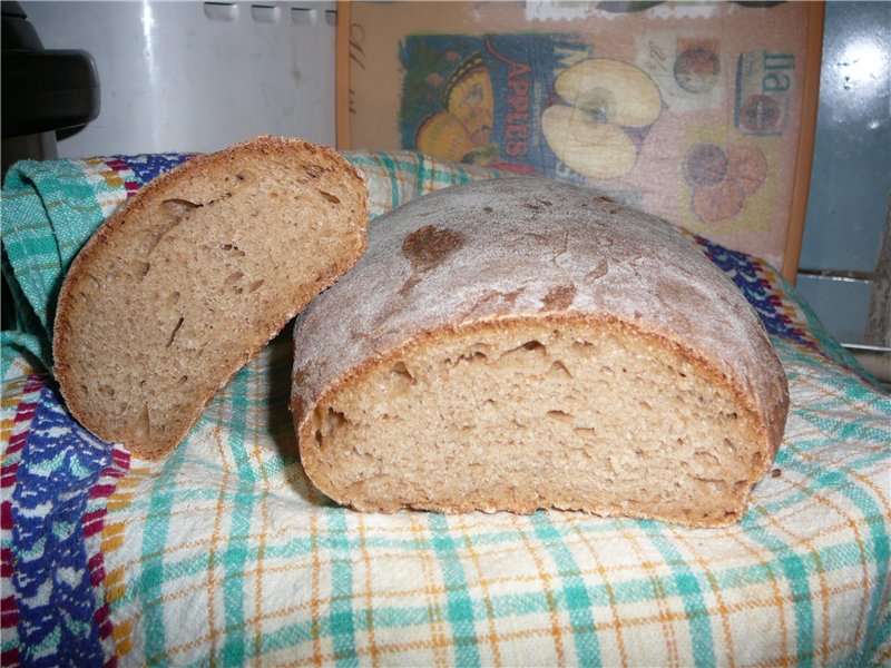 Wheat-rye bread with dark beer