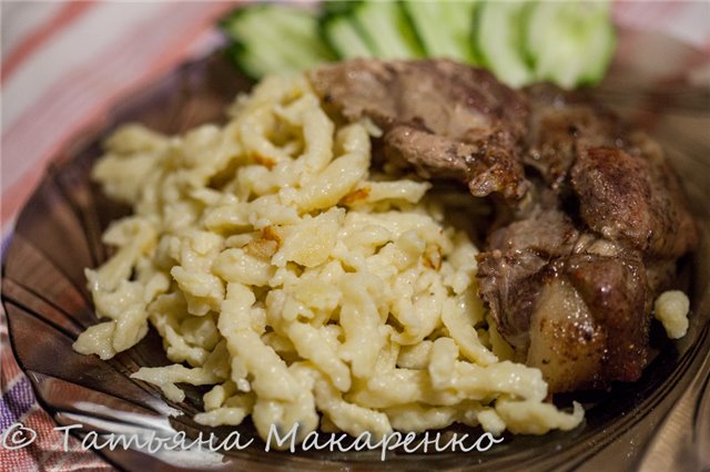 Spaetzle (Spetzle). Βασικά στοιχεία μαγειρικής.