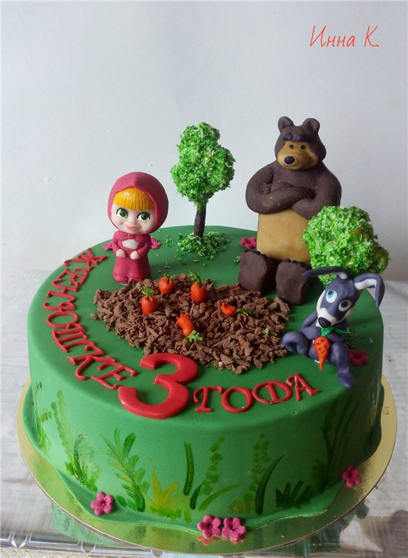 Torte basate sul cartone animato Masha e Orso