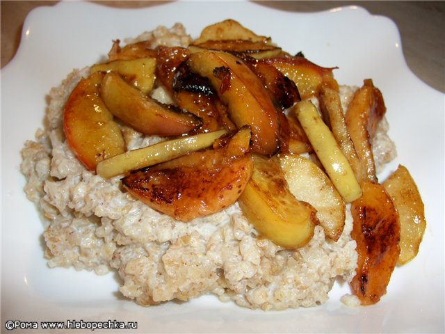 Porridge 5 cereals with glazed fruits